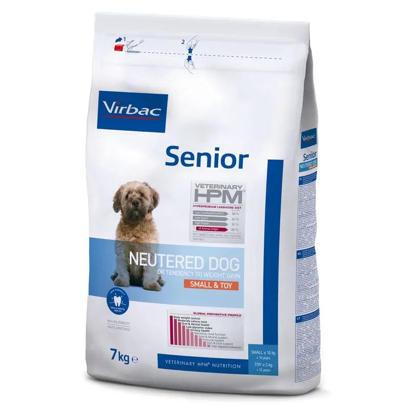 Virbac Hpm Senior Dog Neutered Small & Toy 7kg, dog food for dogs