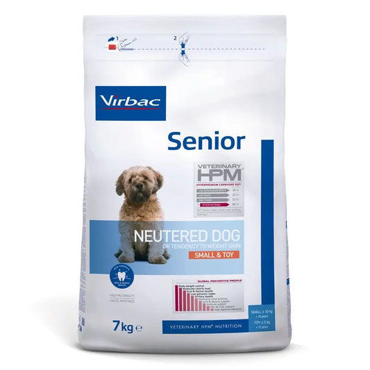 Virbac Hpm Senior Dog Neutered Small & Toy 7kg, dog food for dogs