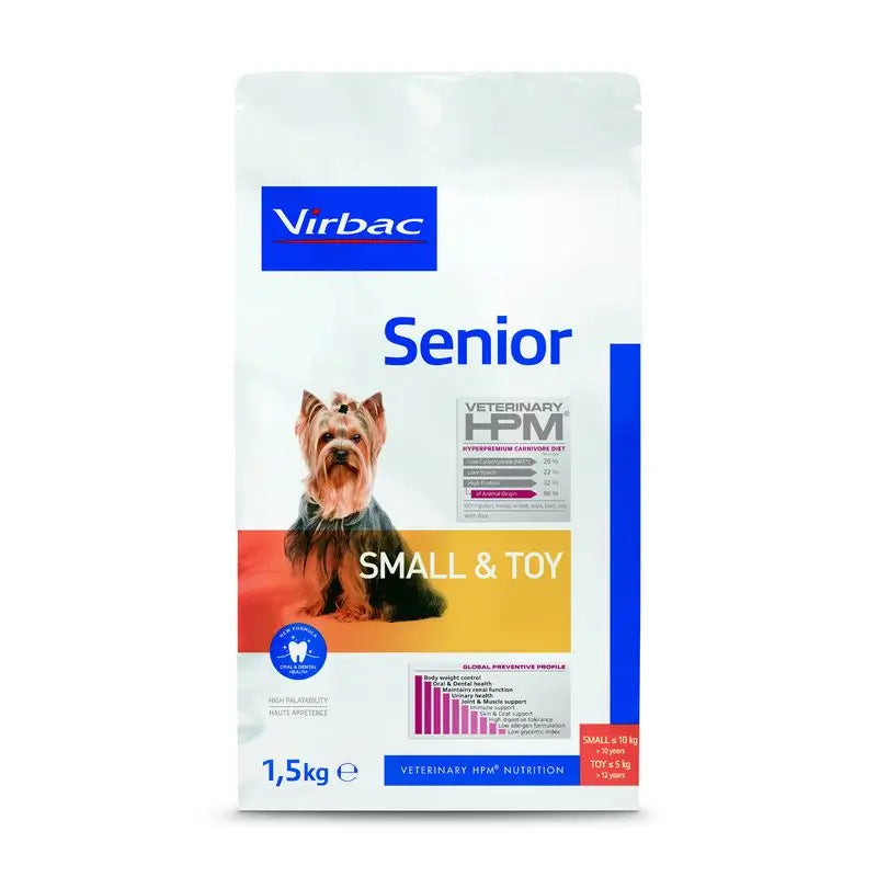 Virbac Hpm Senior Dog Small & Toy 1,5kg, dog food for dogs