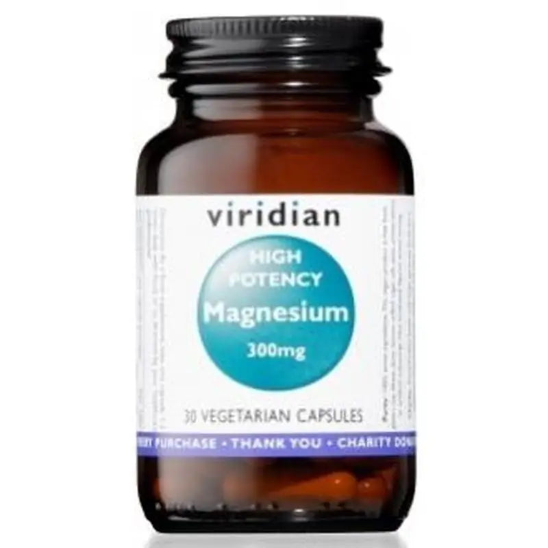 Viridian Magnesio Alta Potencia 300Mg. 30Cap.Veg. 