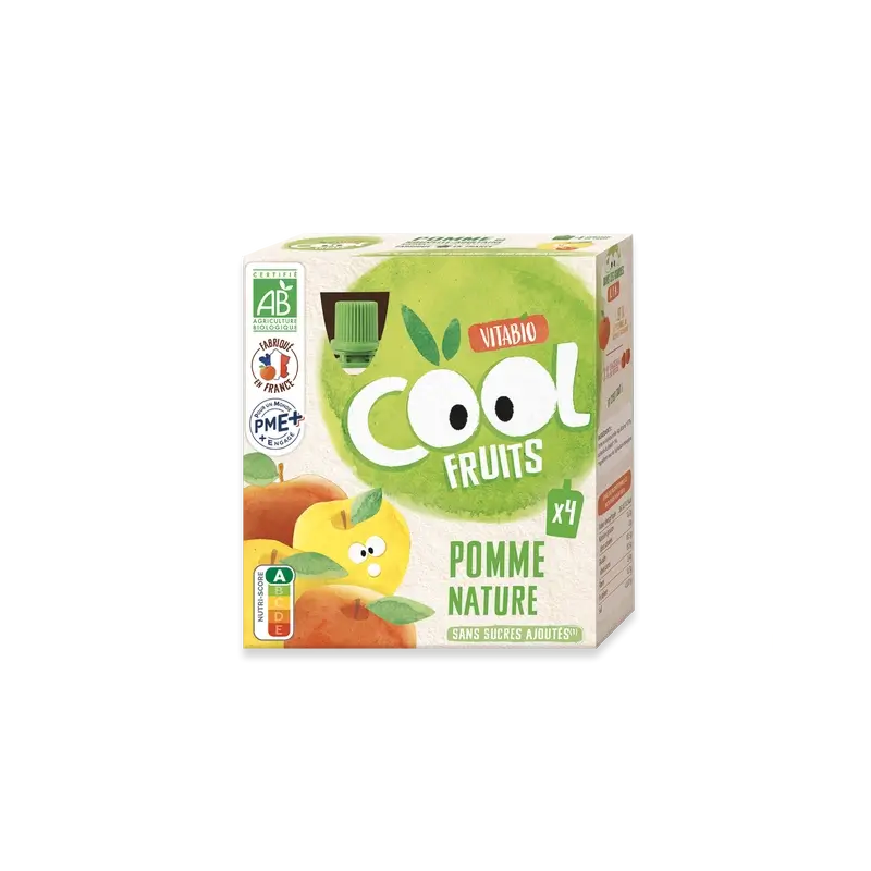 Vitabio Cool Fruits Apple 90 Gr, 4 units