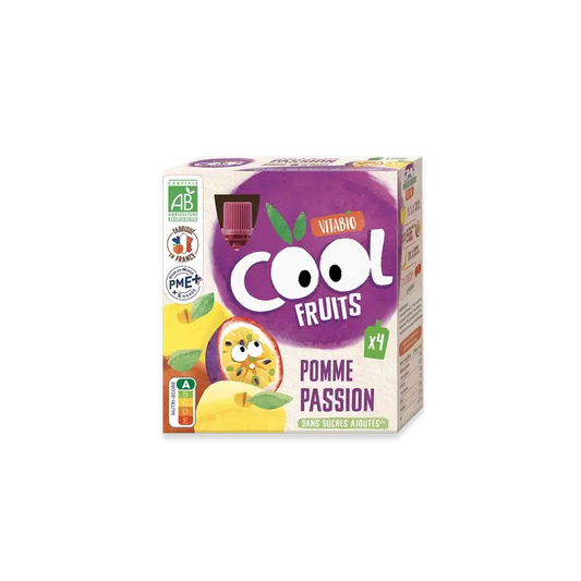 Vitabio Cool Fruits Apple & Passion Fruit 90 Gr, 4 units