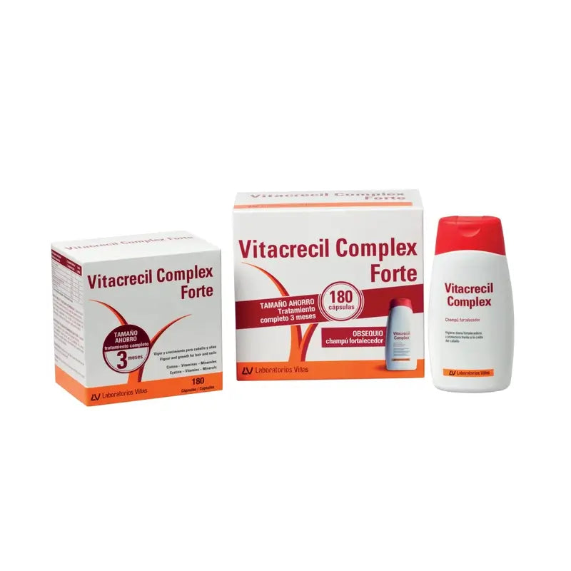 Vitacrecil Complex Forte 180 Capsules + Shampoo