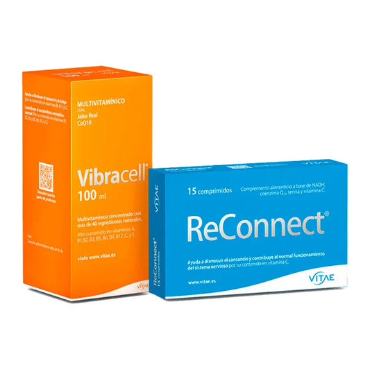 Vitae Pack Vibracell 100ml + Reconnect 15 Comprimidos