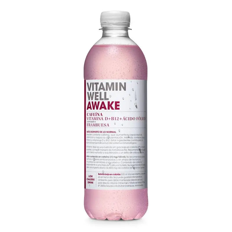 Vitamin Well Awake Raspberry, 500 ml