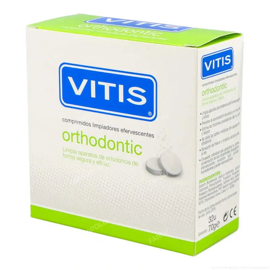 VITIS Orthodontic Effervescent Cleansing Tablets 32 tablets