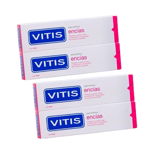 Vitis Pack Toothpaste Gums, 4 x 150 Ml