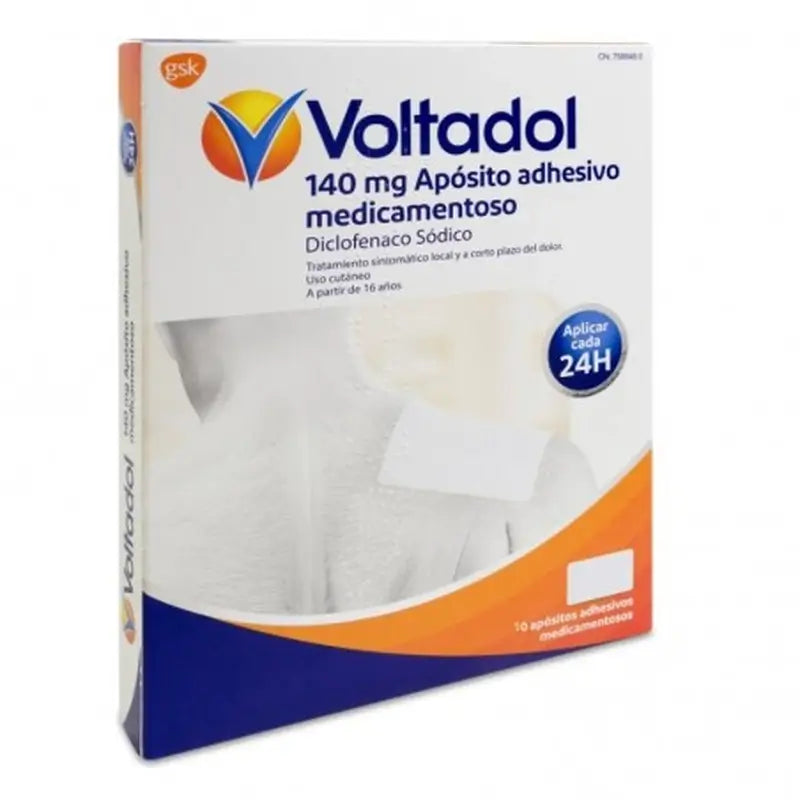 Voltadol 140 Mg , 10 medicated adhesive plasters