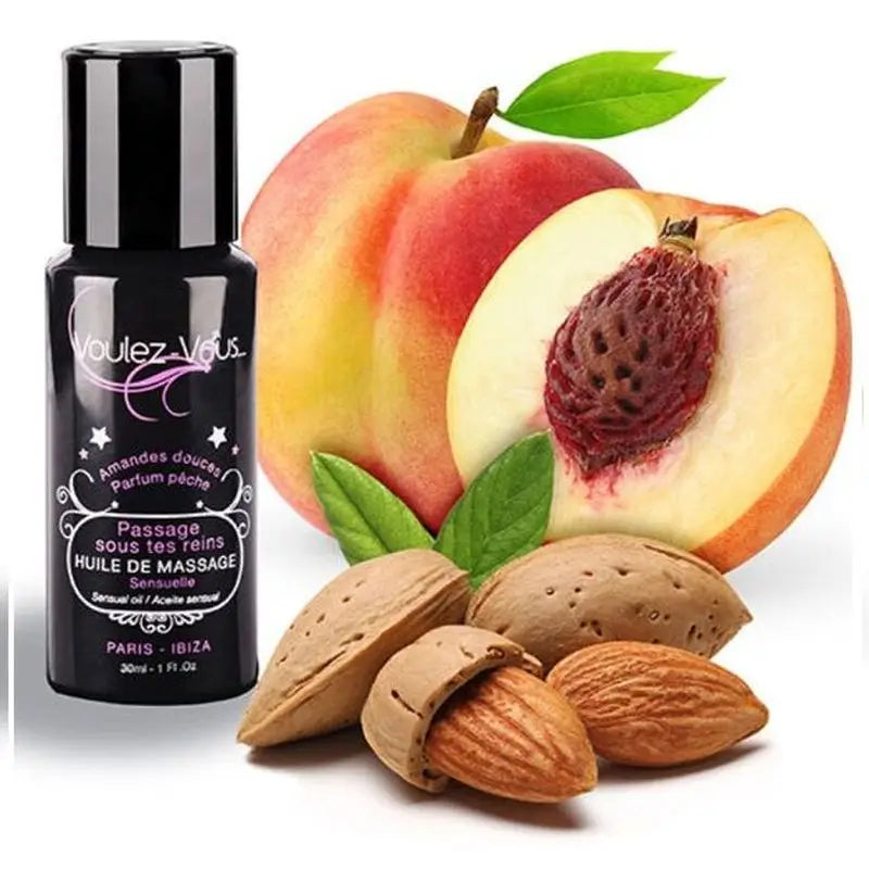 Voulez-Vous... Aceite De Masaje Sensual Almendras Dulces & Melocotón 30 Ml 