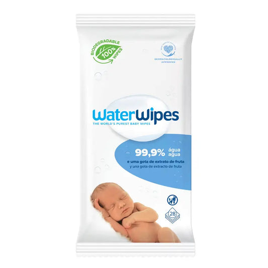 Waterwipes Baby Wipes Biodegradable, 28 pieces