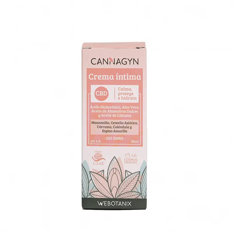 Webotanix Cannagyn Intimate Cream Cbd Bio , 30 ml