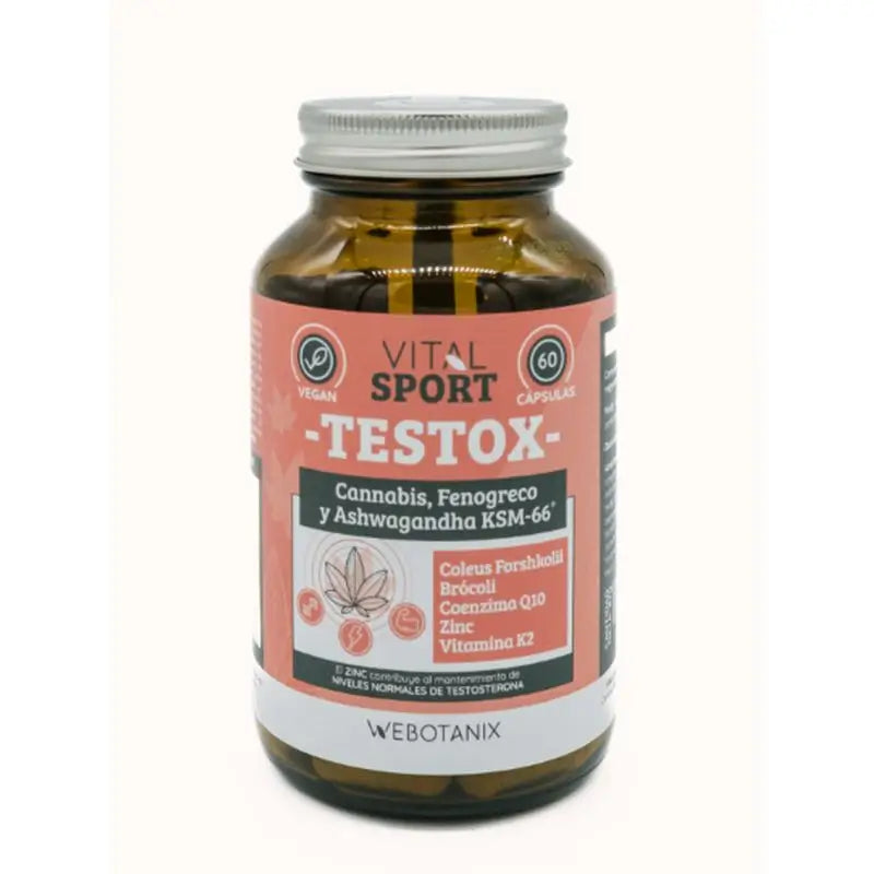 Webotanix Testox 60 Capsules Vitalsport , 50 grams