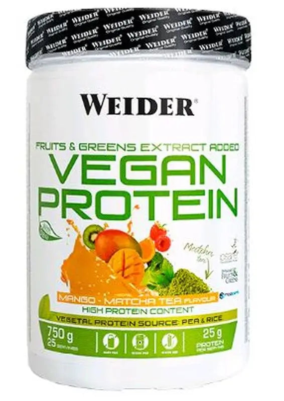 Weider Vegan Protein Mango Matcha, 750 Gr