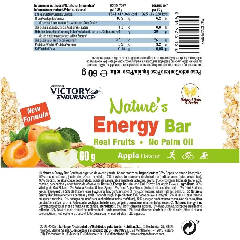 Weider Victory Endurance Nature Energy Barr Apple 24Ud