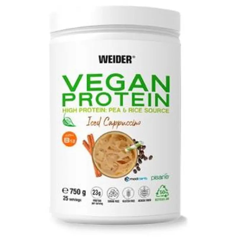 Weider Weider Vegan Protein Capuccino Iced 750Gr.