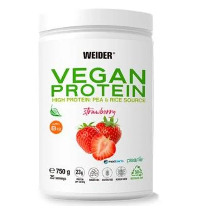 Weider Weider Vegan Protein Fresa 750Gr.