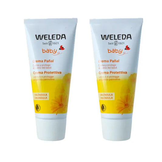 Weleda Baby Calendula Nappy Cream , 2 x 75 ml