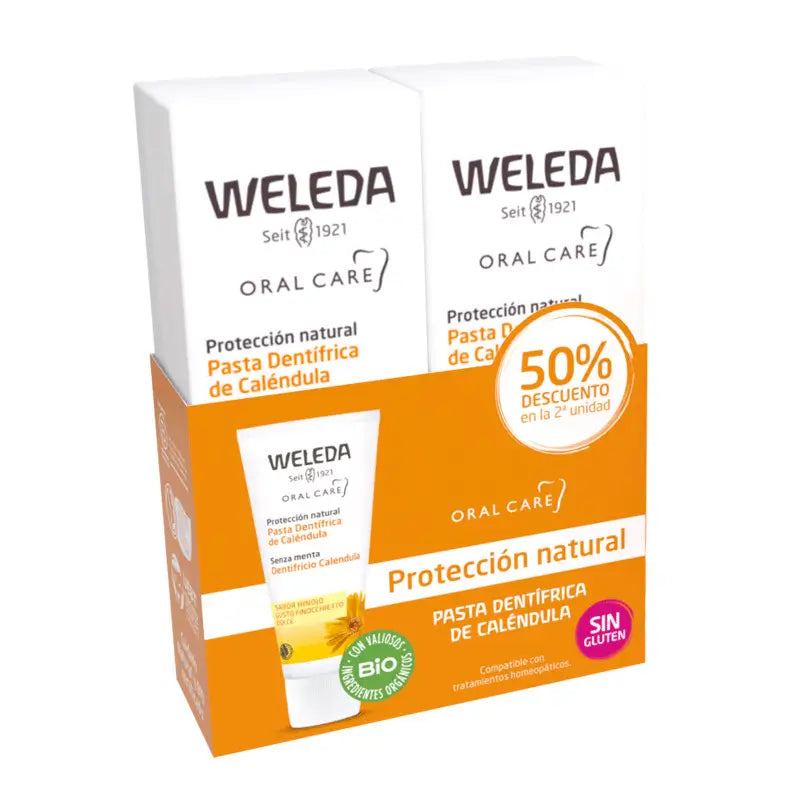 Weleda Duplo Dental Pasta Caléndula, 2X75 ml