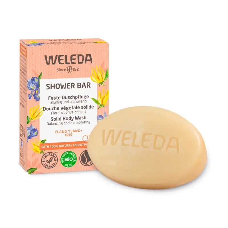 Weleda Jabón de Ducha Sólido Envolvente Floral, 75 gr