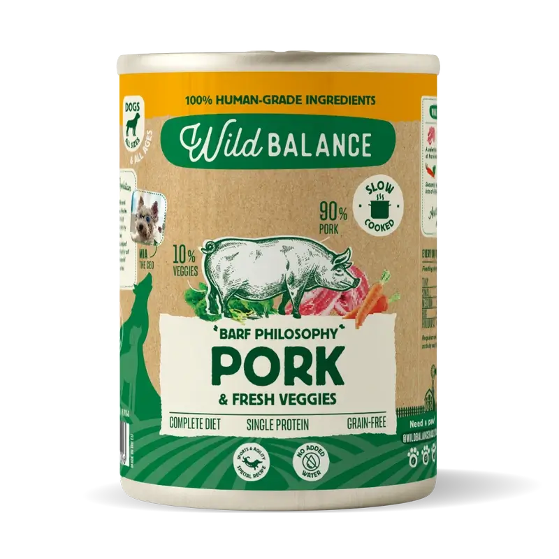 Wild Balance Canned Pork With Vegetables For Dogs, 400 grams