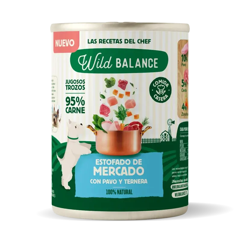 Wild Balance Canned Market Stew With Turkey And Beef For Dogs, 400 grams