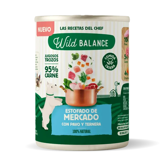 Wild Balance Canned Market Stew With Turkey And Beef For Dogs, 400 grams