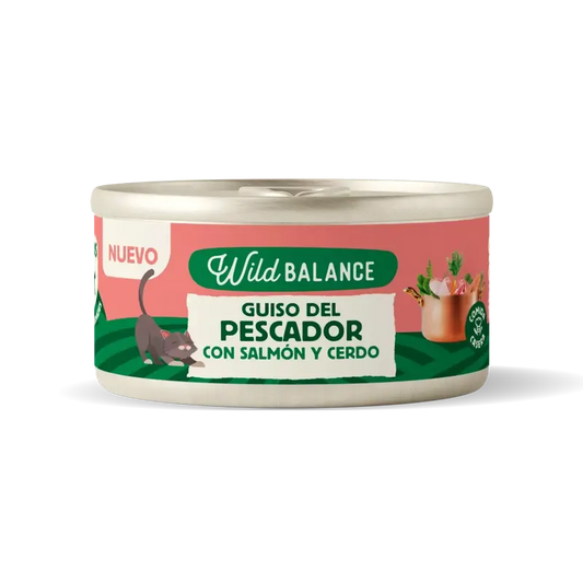 Wild Balance Canned Fisherman's Stew with Salmon, Pork and Vegetables for Cats, 80 grams