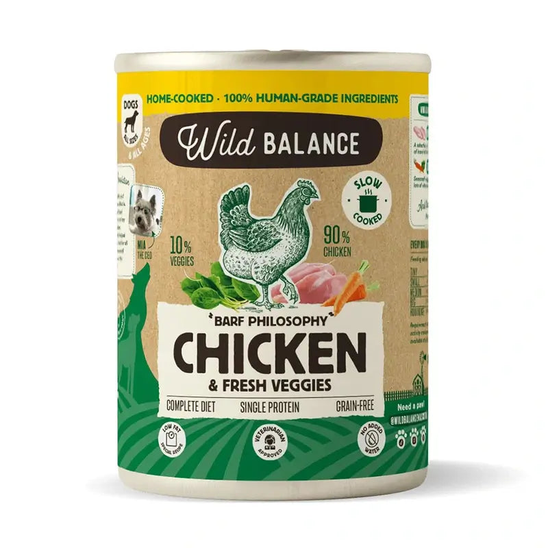 Wild Balance Canned Chicken With Vegetables For Dogs, 400 grams