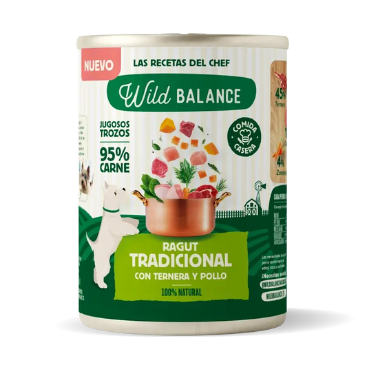 Wild Balance Traditional Ragout With Beef, Chicken And Vegetables For Dogs, 400 grams