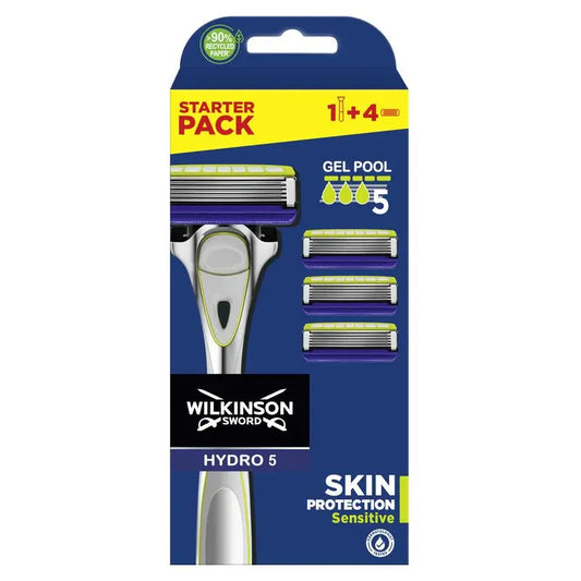 Wilkinson Sword Pack Hydro 5 Sensitive (Maq + 4 Carg)