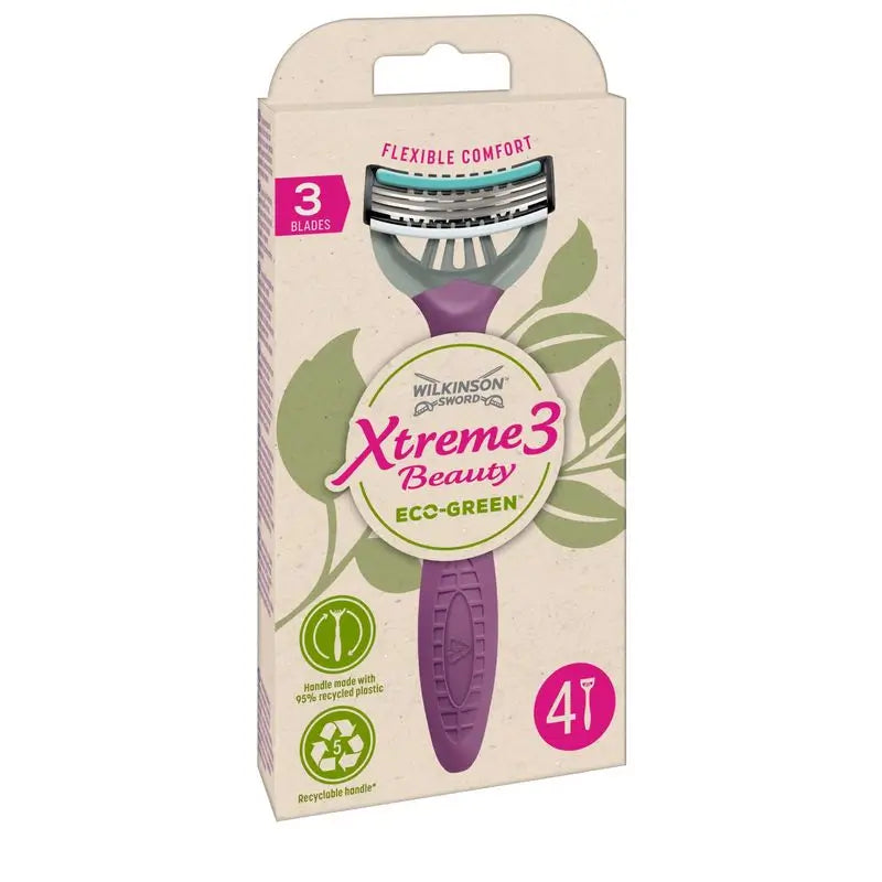 Wilkinson Sword Xtreme 3 Eco Green Women's 4 Pcs.