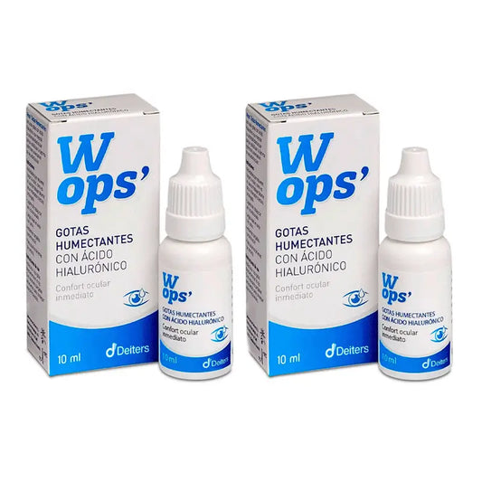 Wops' Duplo Gotas Humectantes Oculares, 2x10ml