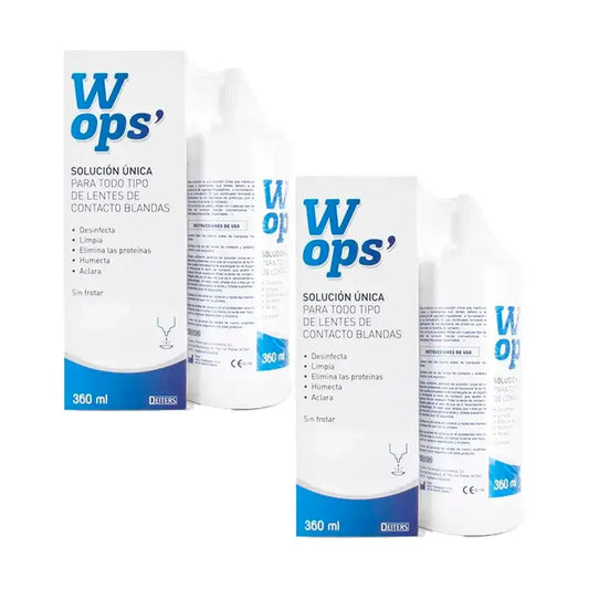 Wops Duplo Single Solution Soft Contact Lenses 2X360 ml