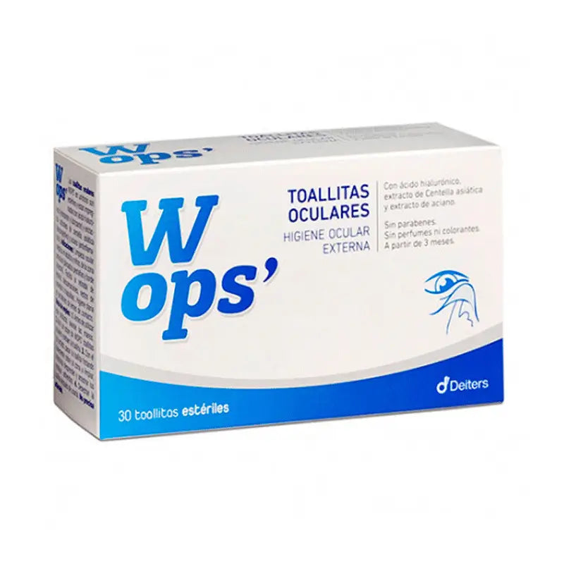 Wops Toallitas Oculares, 30 unidades