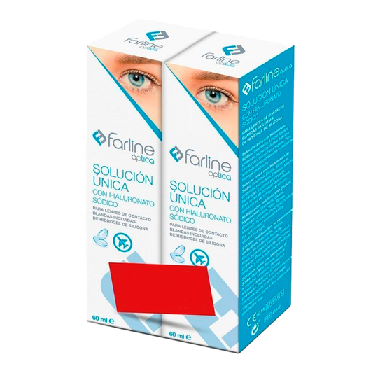 Farline Optica Single Solution With Hyaluronic Acid, Pack 2 X60 Ml