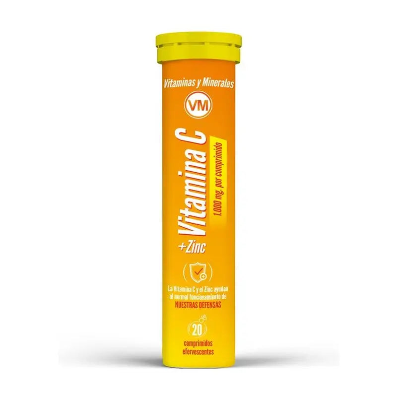 Ynsadiet Vitamin C + Zinc, 20 Effervescent Tablets