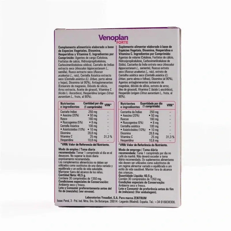 Ynsadiet Zentrum Venoplan Forte , 30 tablets