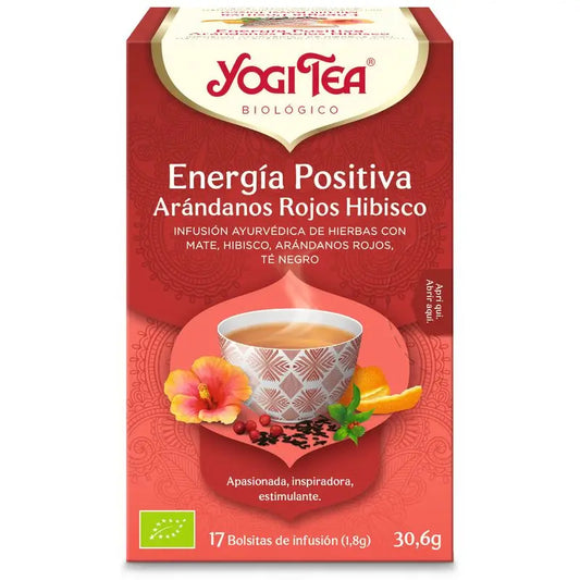 Yogi Tea Yogi Tea Positive Energy Blueberry Hibiscus, 17 Sachets