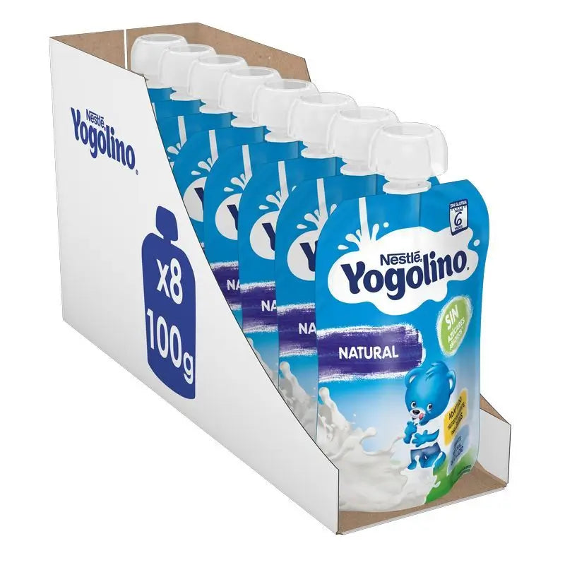 YOGOLINO Natural Sugar Free Sachet Pack, 100g x 8 pieces