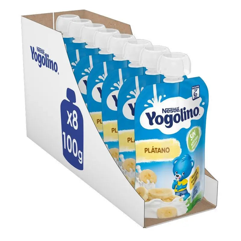 YOGOLINO Sugar Free Banana Pack, 100g x 8 units