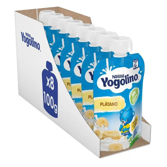 YOGOLINO Sugar Free Banana Pack, 100g x 8 units