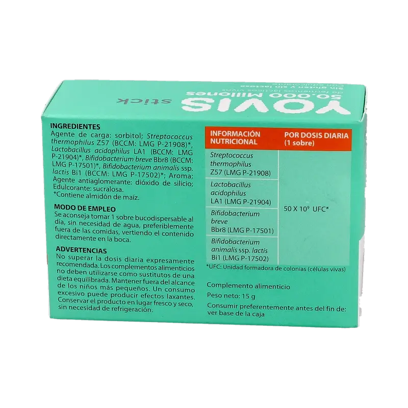 Yovis , 10 bucodispersible sitkcs