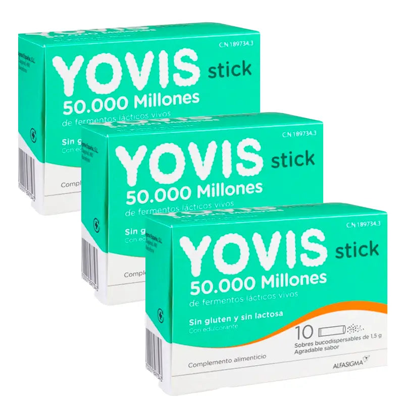 Yovis Pack, 3 x 10 bucodispersible sitkcs