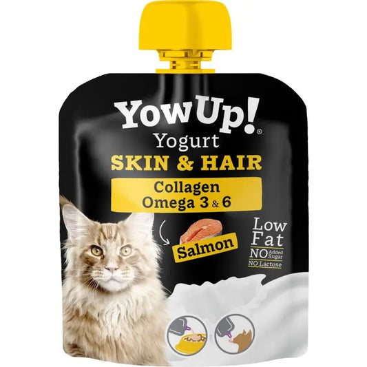 Yow Up Pouch Yoghurt Cats Skin&Hair 10X85Gr Box