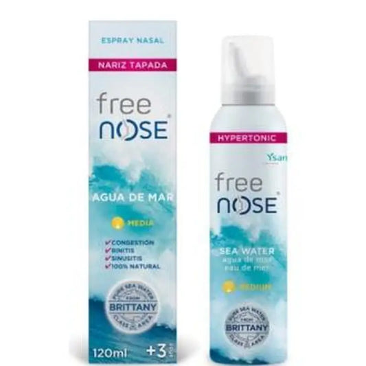 Ysana Free Nose  Agua De Mar Hipertonic Media Spray 120M 