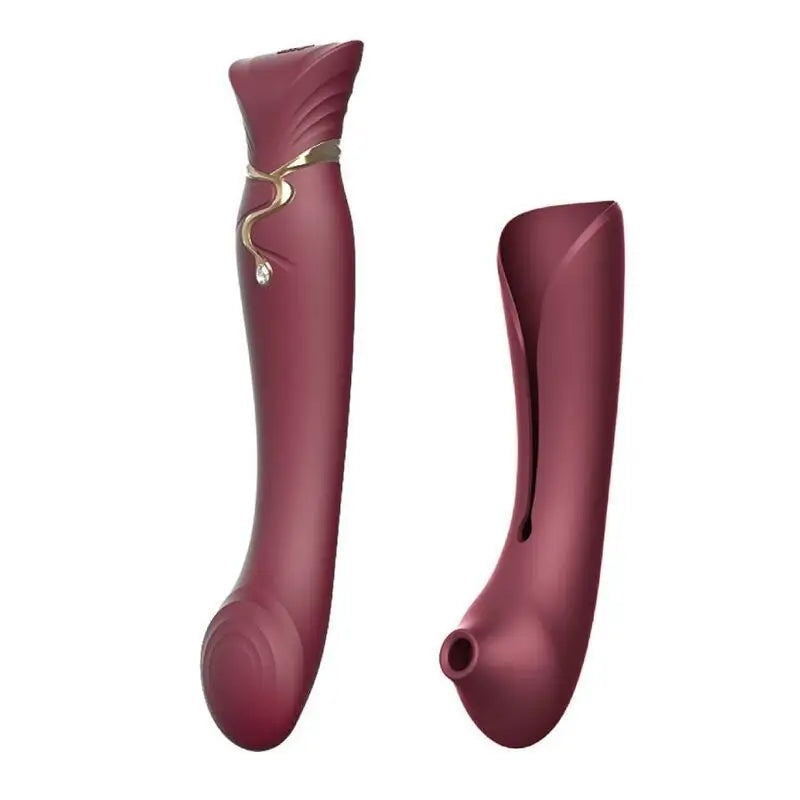 Zalo Queen Set Pulse Wave Clit Stim Rojo 