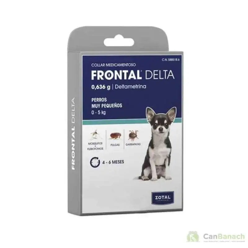 Zotal Frontal Delta Collar Antiparasitario Perro 35Cm