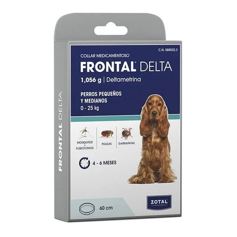 Zotal Frontal Delta Collar Antiparasitario Perro 60Cm