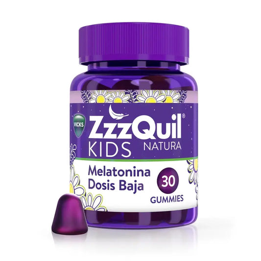 Zzzquil Natura Kids Low Dose Melatonin 4 Years and Up , 30 gummies