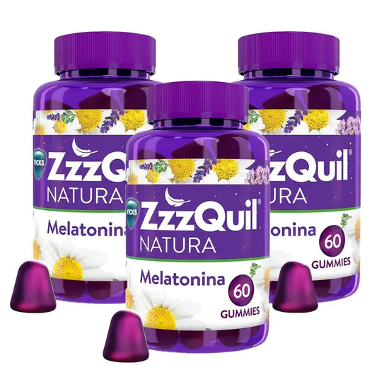 ZzzQuil Natura Melatonin, 3x60 Gummies